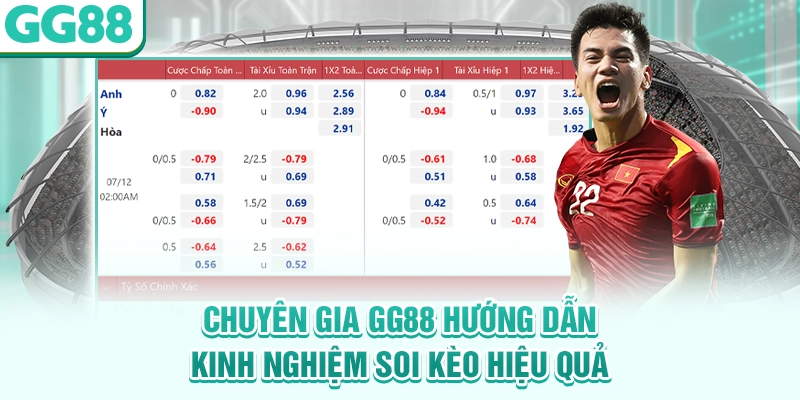 Chuyên gia GG88 hướng dẫn kinh nghiệm soi kèo hiệu quả
